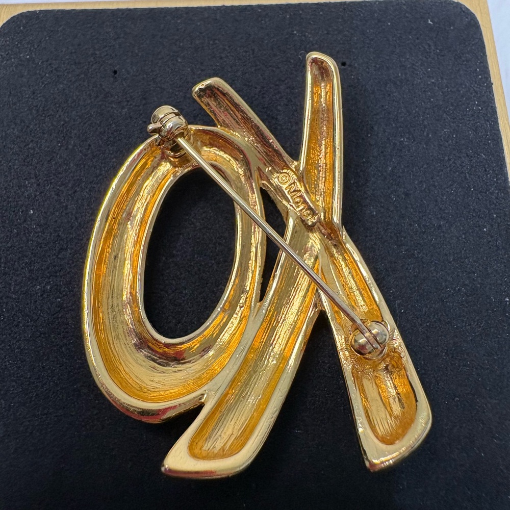 Monet Gold and Silver Accent Brooch - Picture 4 of 6